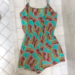 All for Color pineapple romper